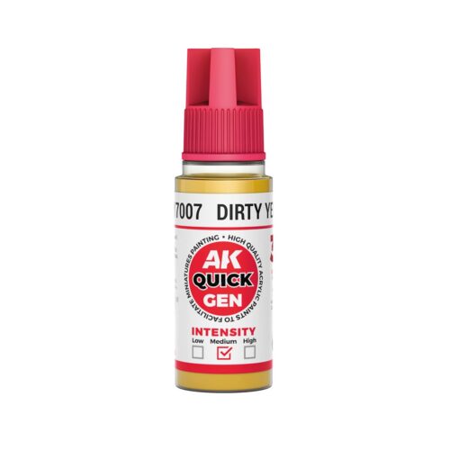 AK17007 Quick Gen DIRTY YELLOW 18ml colore acrilico AK Interactive