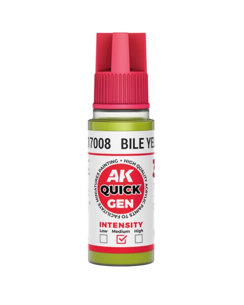 AK17008 Quick Gen BILE YELLOW 18ml colore acrilico AK Interactive