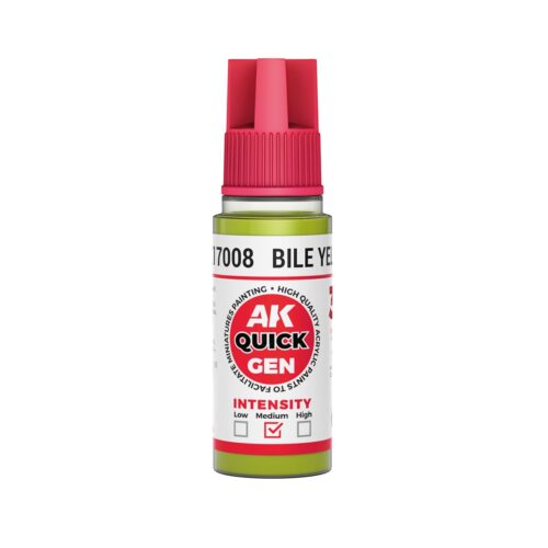 AK17008 Quick Gen BILE YELLOW 18ml colore acrilico AK Interactive