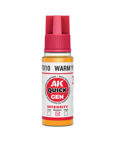 AK17010 Quick Gen WARM YELLOW 18ml colore acrilico AK Interactive