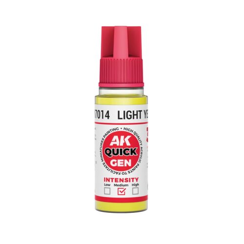 AK17014 Quick Gen LIGHT YELLOW 18ml colore acrilico AK Interactive