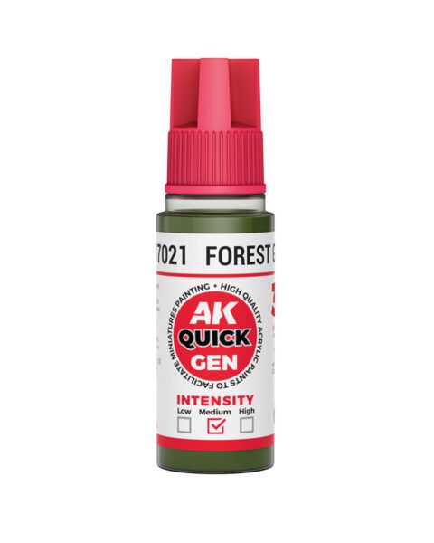 AK17021 Quick Gen FOREST GREEN 18ml colore acrilico AK Interactive