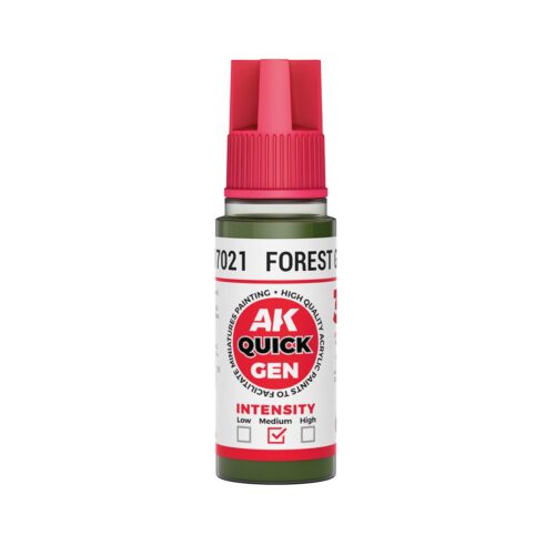 AK17021 Quick Gen FOREST GREEN 18ml colore acrilico AK Interactive