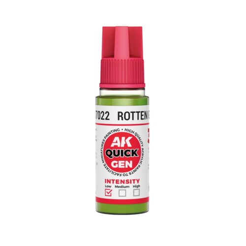 AK17022 Quick Gen ROTTEN GREEN 18ml colore acrilico AK Interactive