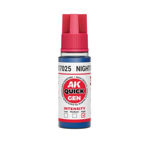 AK17025 Quick Gen NIGHT BLUE 18ml colore acrilico AK Interactive