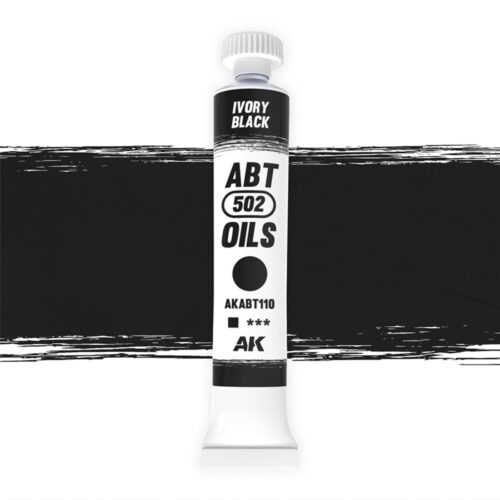 AKABT110 – Colore ad OLIO – Ivory Black – 20 ml. AK INTERACTIVE