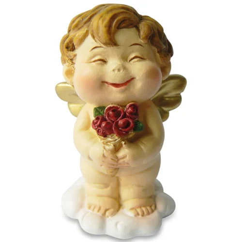 Funny “Lucky Angel Collection” Angelo 5cm con mazzo di fiori Les Alpes 1818-13