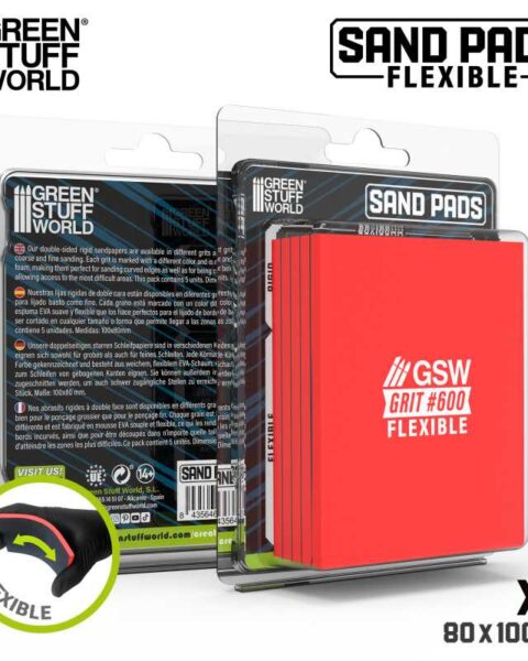 13610 - Spugne abrasive flessibili Grana 600 - GREEN STUFF WORLD
