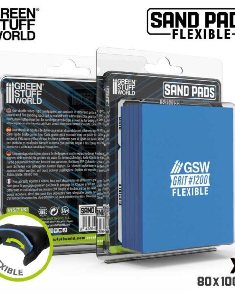 13612 - Spugne abrasive flessibili Grana 1200 - GREEN STUFF WORLD