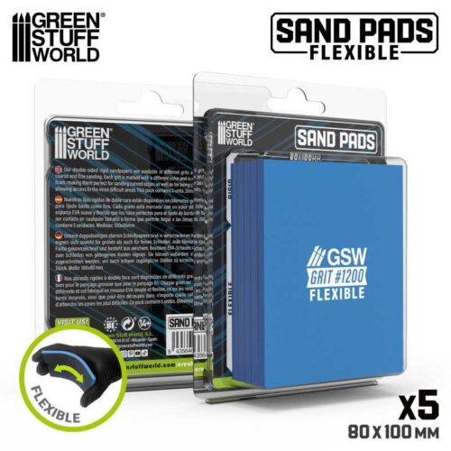 13612 – Spugne abrasive flessibili Grana 1200 – GREEN STUFF WORLD