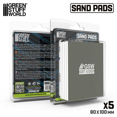 13745 – Spugne abrasive rigide Grana 2000 – GREEN STUFF WORLD
