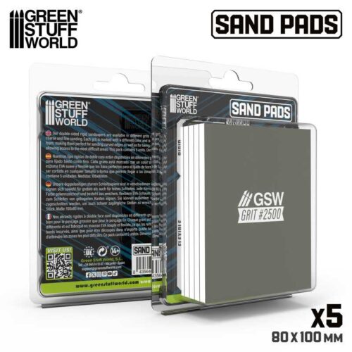 13746 – Spugne abrasive rigide Grana 2500 – GREEN STUFF WORLD