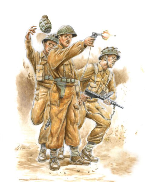 15604 - WWII BRITISH COMMONWEALTH INFANTRY scala 1:56 ITALERI