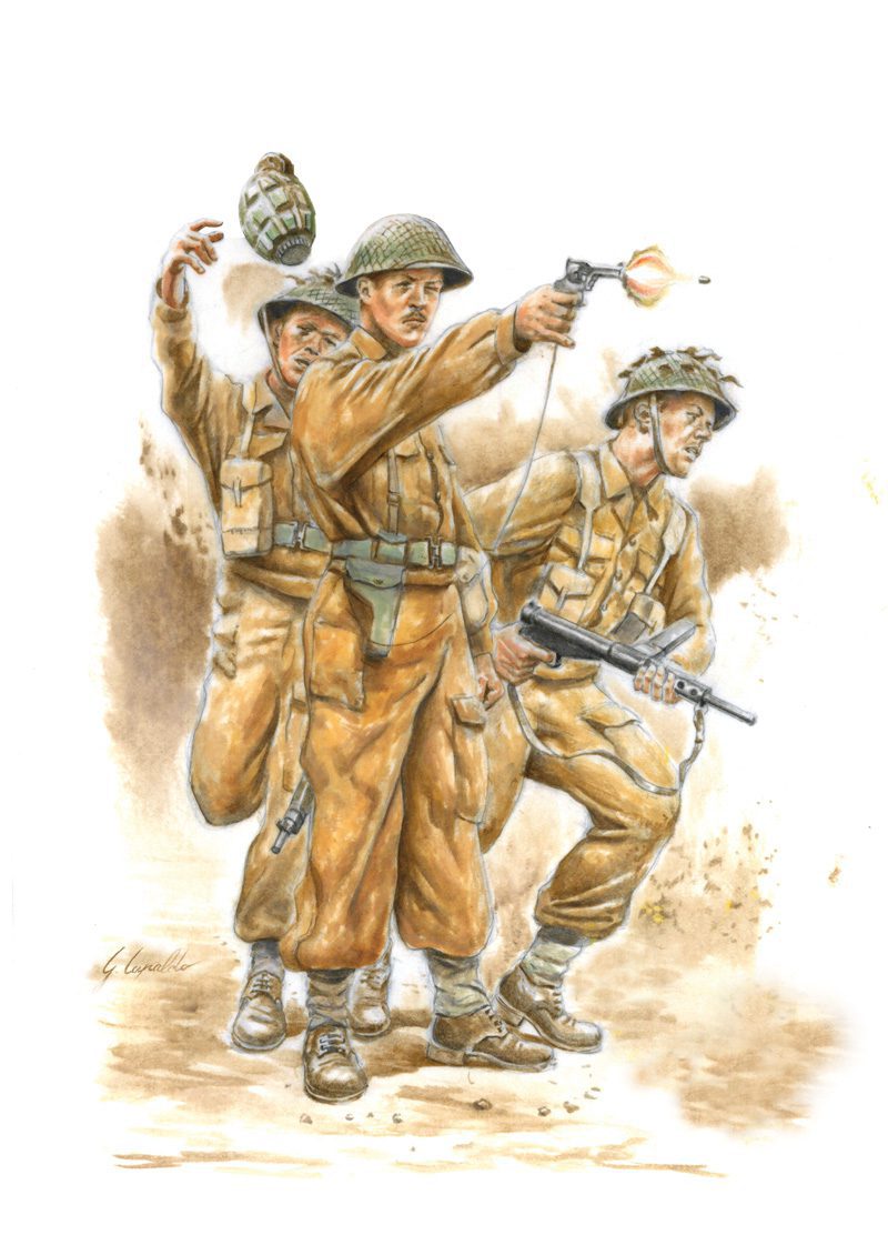 15604 - WWII BRITISH COMMONWEALTH INFANTRY scala 1:56 ITALERI