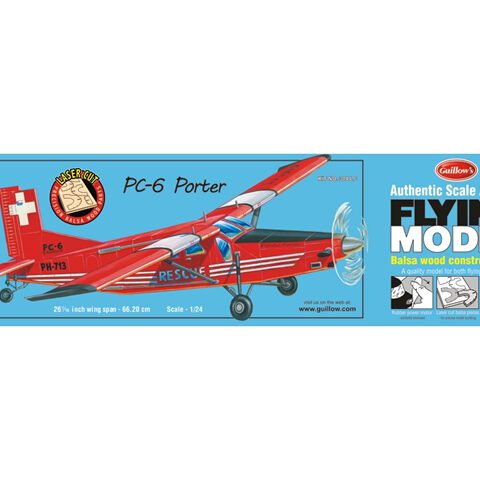 GUI304LC - Aeromodello PC-6 Porter kit - GUILLOW