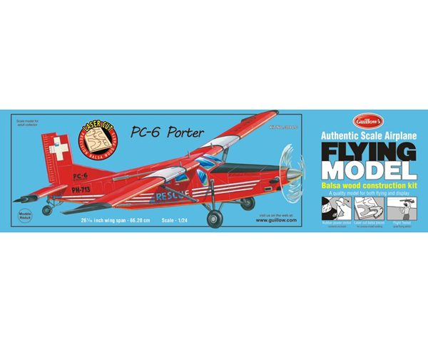 GUI304LC - Aeromodello PC-6 Porter kit - GUILLOW