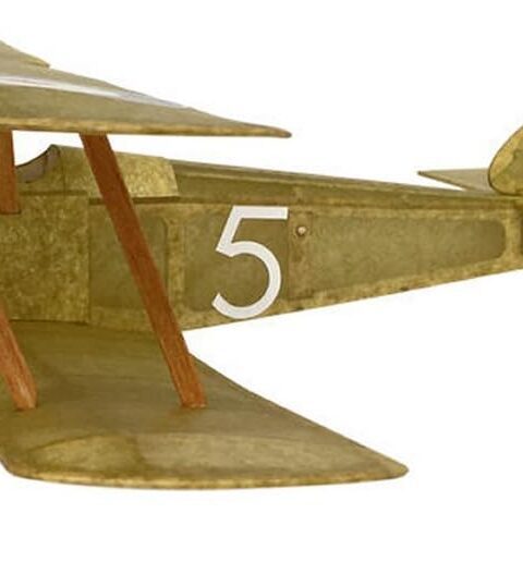 mfmSCamel - Modello vintage Sopwith Camel - Kit completo di aereo in legno di balsa alimentato da elastico - Vintage Model Company