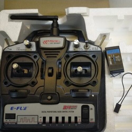 RADIOCOMANDO 6 CANALI ART-TECH con rx nuova per aeromodelli M1 GAS A DEASTRA