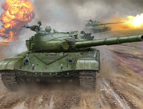 Trumpeter Soviet medium tank T-72B MBT 1:16