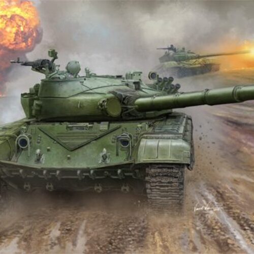 Trumpeter Soviet medium tank T-72B MBT 1:16