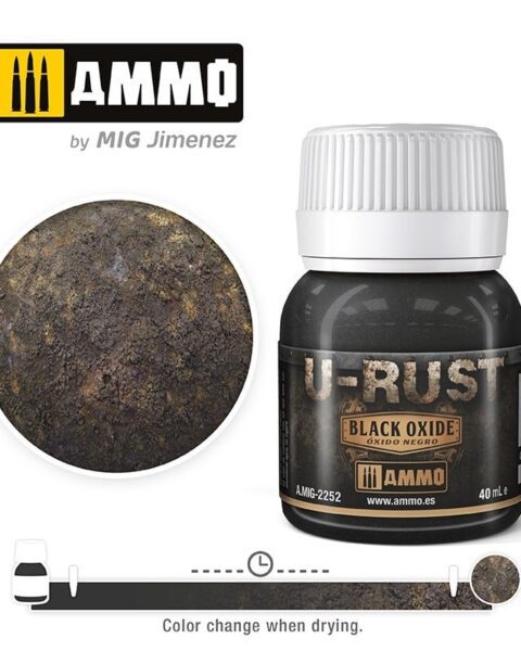 A.MIG-2252 - U-Rust - Black Oxide  40ml AMMO MIG