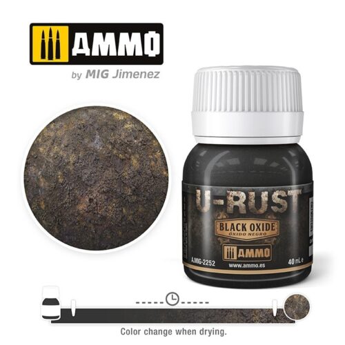 A.MIG-2252 – U-Rust – Black Oxide  40ml AMMO MIG