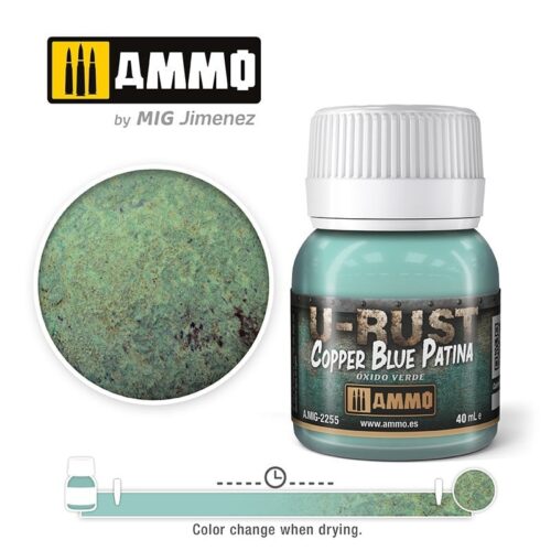 A.MIG-2255 – U-Rust – Copper Blue Patina  40ml AMMO MIG