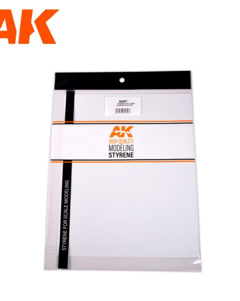 AK6575  FOGLIO DI STIRENE Spessore 0,7 mm x 245 x 195 mm  – (2 unità)  AK INTERACTIVE