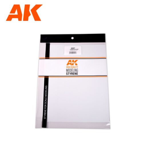 AK6577  FOGLIO DI STIRENE Spessore 1,5 mm x 245 x 195 mm  – (1 unità)  AK INTERACTIVE