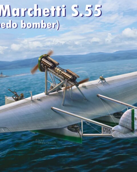 DW72020 - SAVOIA MARCHETTI S.55 TORPEDO BOMBER scala 1:72 DORAWINGS + COLLA OMAGGIO