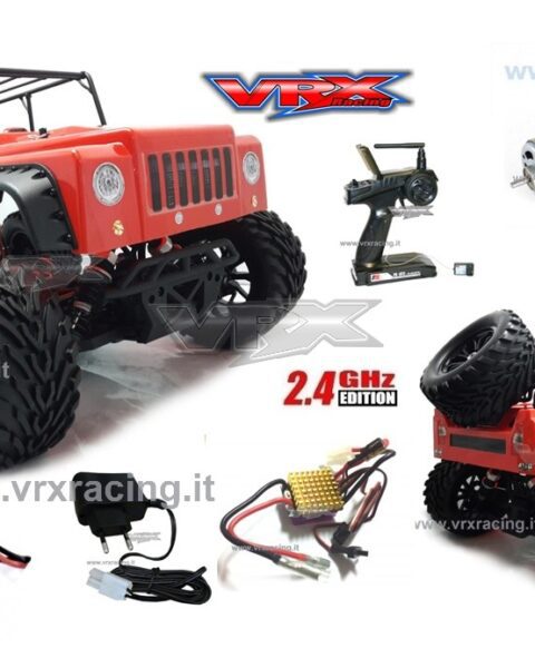 JEEP Monster Truck off-road 1:10 motore elettrico RC-550 Radio 2.4Ghz 4WD RTR VRX