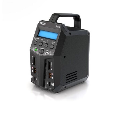 T200 – Caricabatteria T200 12/220V 2x100W 1-6S XT-60 – SKYRC