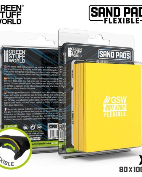 13608 - Spugne abrasive flessibili Grana 280 - GREEN STUFF WORLD