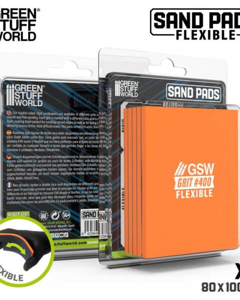 13609 - Spugne abrasive flessibili Grana 400 - GREEN STUFF WORLD