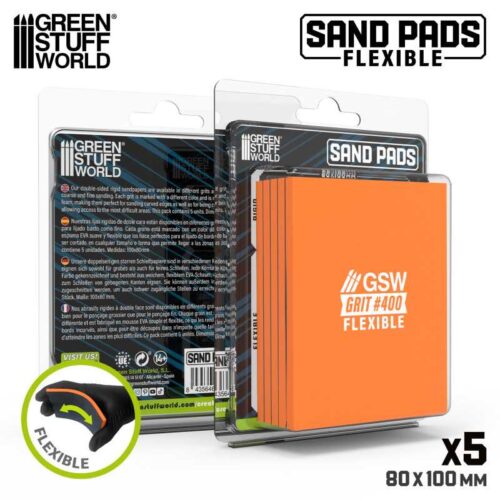 13609 – Spugne abrasive flessibili Grana 400 – GREEN STUFF WORLD