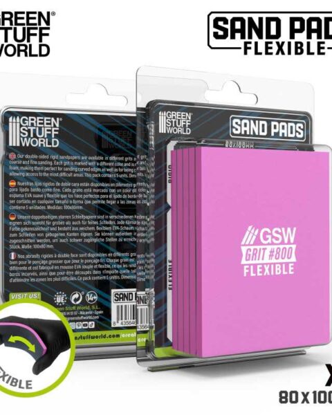 13611 - Spugne abrasive flessibili Grana 800 - GREEN STUFF WORLD