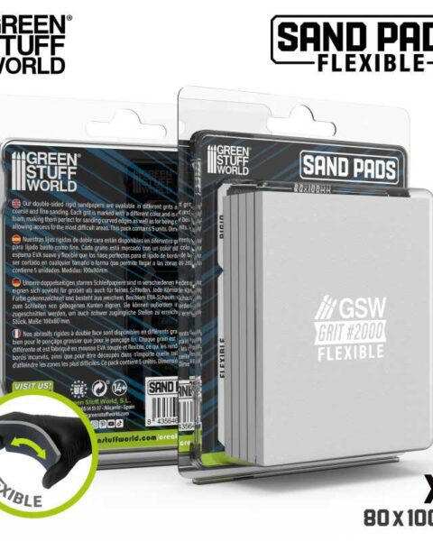 13613 - Spugne abrasive flessibili Grana 2000 - GREEN STUFF WORLD