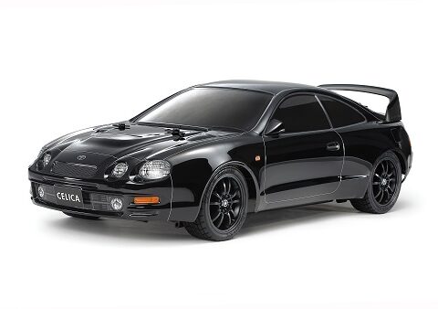 47510 TOYOTA CELICA GT-FOUR (ST205) PAINTED BLACK TT-02 Super Combo: Radio + Ricevitore + ESC