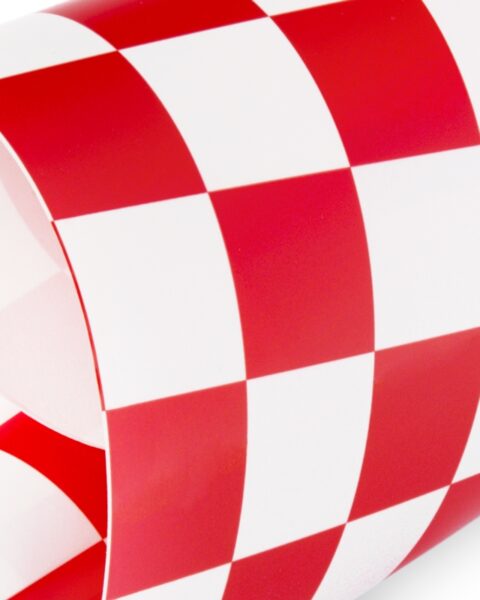 KAV60.12018.2 - Pellicola di copertura termoadesiva - A quadretti rosso/bianco - KAVAN