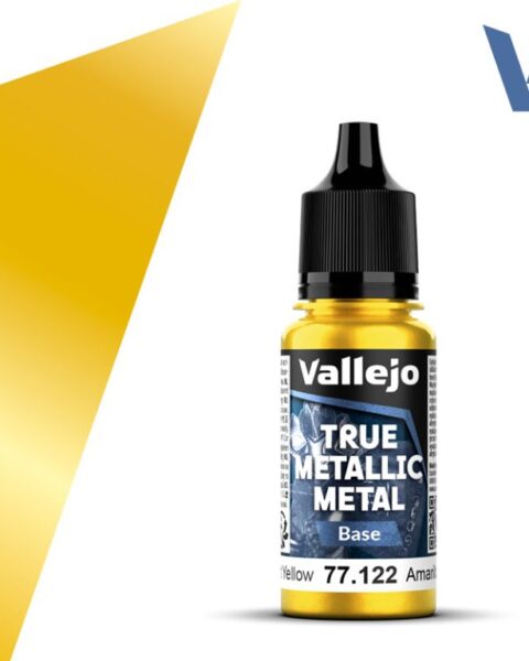 77122 VALLEJO TRUE METALLIC METAL TMM - Radiant Yellow - 18ml