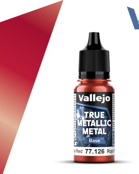 77126 VALLEJO TRUE METALLIC METAL TMM - Ruby Red - 18ml