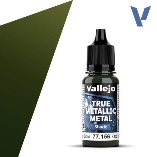 77156 VALLEJO TRUE METALLIC METAL TMM – Greenish Gold – 18ml