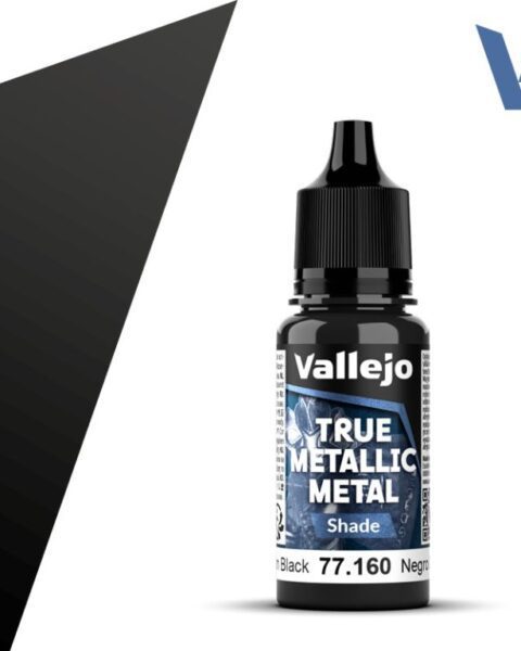 77160 VALLEJO TRUE METALLIC METAL TMM - Obsidian Black - 18ml