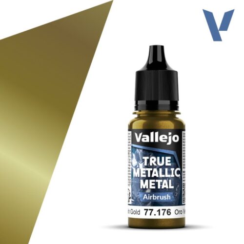 77176 VALLEJO TRUE METALLIC METAL TMM – Greenish Gold – 18ml