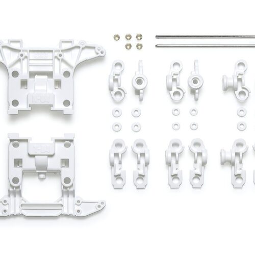 Tamiya 95695 | Reinforced N-04/T-04 Units (White) | Mini 4WD Upgrade Parts