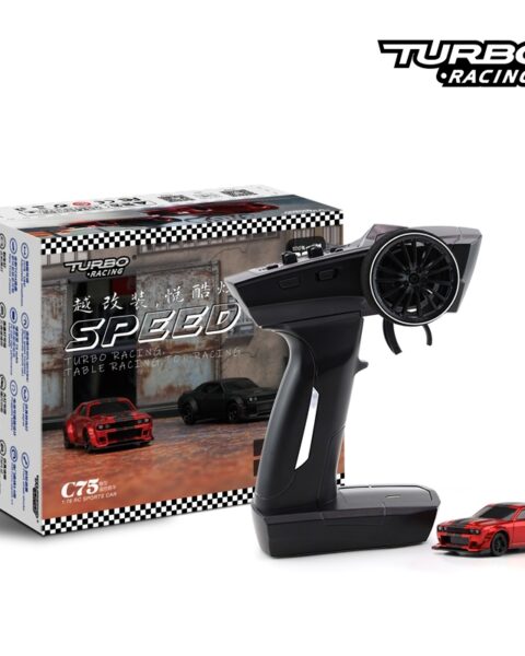 TB-C75-RD - Turbo Racing - C75 RC Sports Car RTR (Red) 1:76 KAVAN