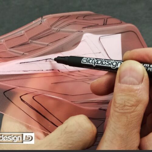 pennarello policarbonato lexan marker nero