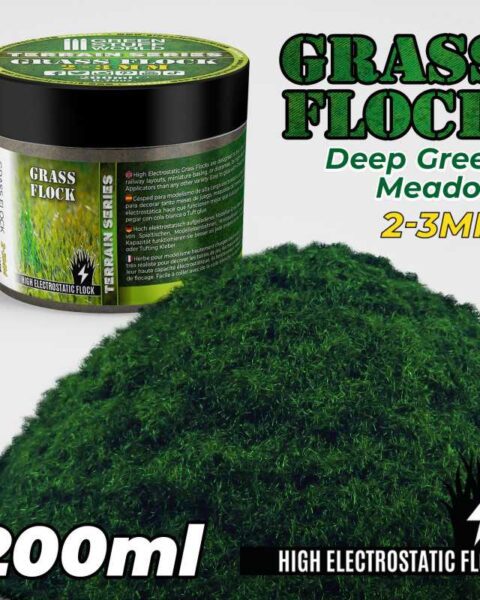 11148 Prato Elettrostatico 2-3mm - DEEP GREEN MEADOW - 200ml GREEN STUFF WORLD