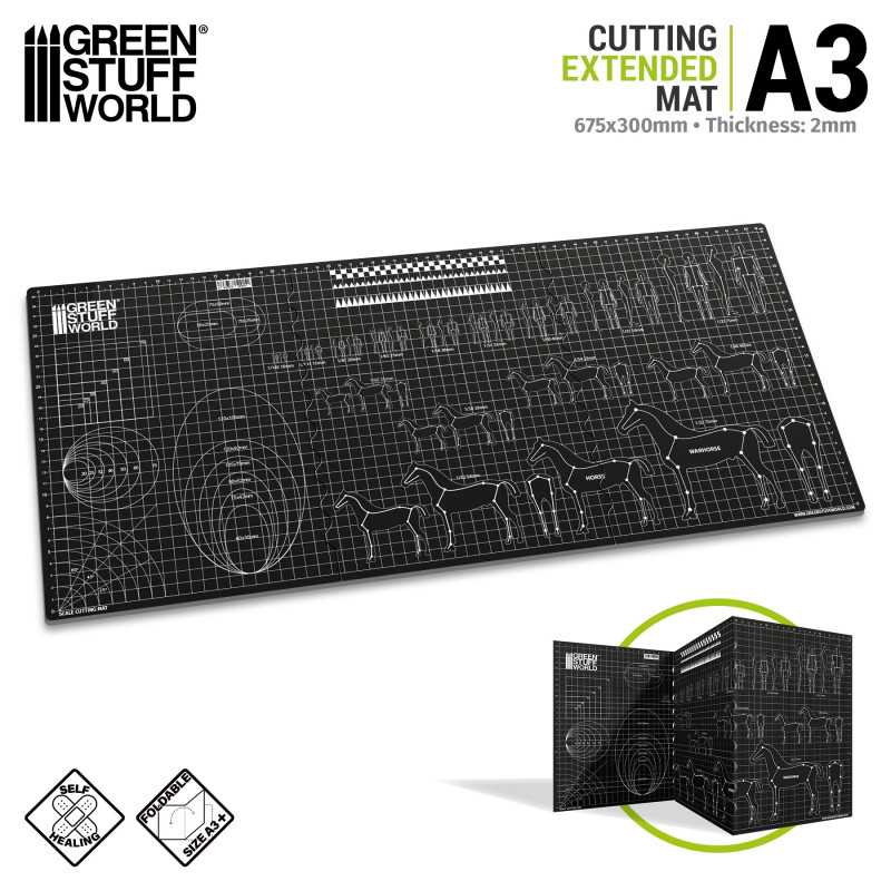2556 Tappetino da taglio con scale A3 Extended GREEN STUFF WORLD