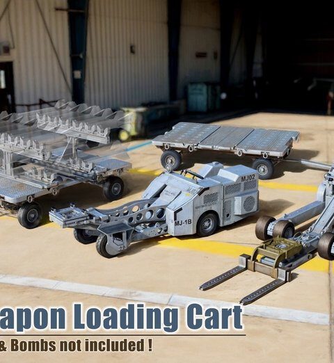 U.S. Weapon Loading Cart | Carrello Sollevatore M34/M65, Zimi Model 80160 | Scala 1:48 RIMANENZA DI MAGAZZINO